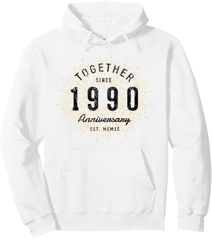 Zusammen seit 1990 Jahrestag Pullover Hoodie