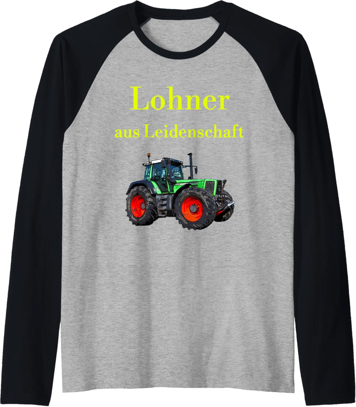 Herren Trecker fahren Schlepper Traktor Lohner Lohnunternehmen Raglan