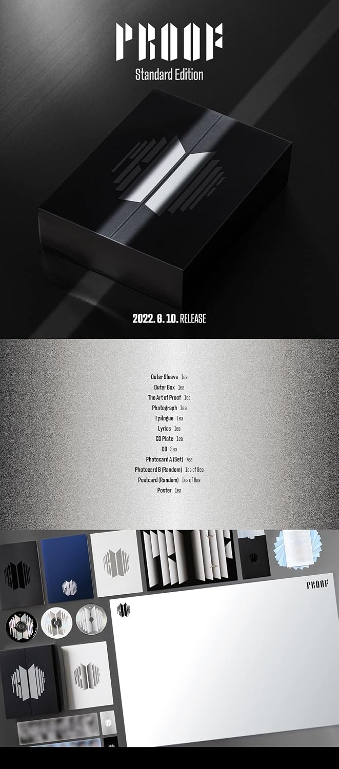 Dreamus BTS BANGTAN BOYS – Proof Standard + Compact Edition [BTS Anthology Album] 6CD+1Faltposter Ex