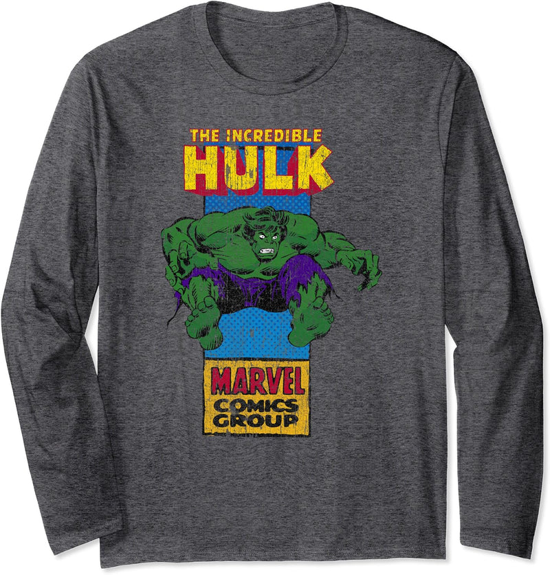 Marvel The Incredible Hulk Thin Comic Panel Langarmshirt