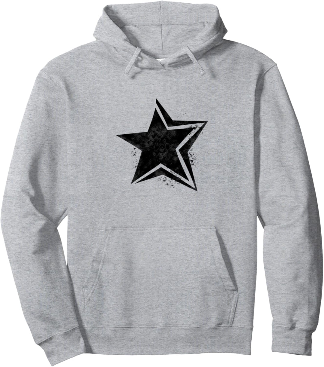 Cyber Y2K Star Downtown Girl Aesthetic Grunge Pullover Hoodie