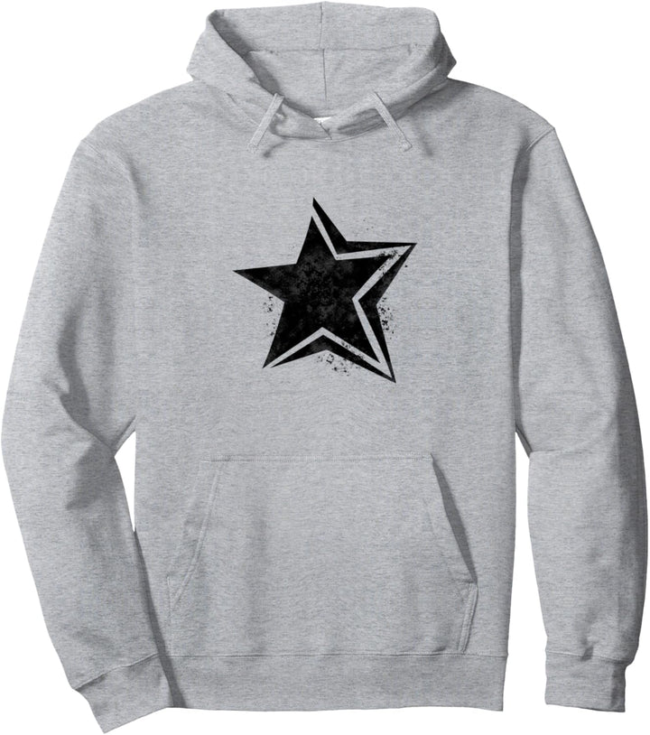Cyber Y2K Star Downtown Girl Aesthetic Grunge Pullover Hoodie
