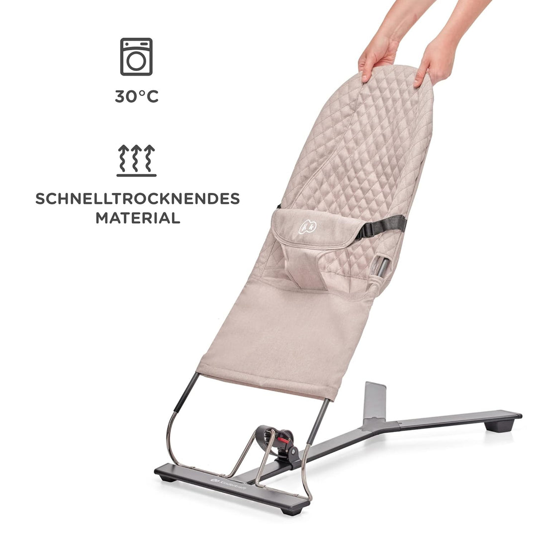 Kinderkraft Babywippe MIMI, Spielbügel mit 2 Spielzeuge, verstellbare Rückenlehne, Weiches Material,