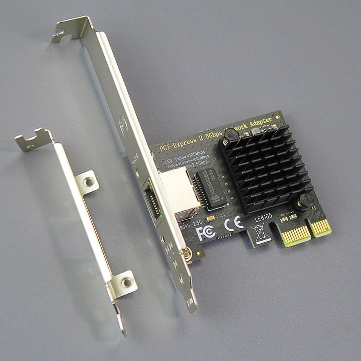 GLOTRENDS LE8105 2.5Gbps PCIe Ethernet Netzwerkkarte, RTL8125BG Chip, RJ45 LAN Port, PCIe X1 Install