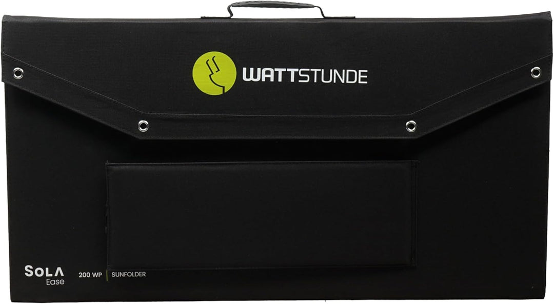 WATTSTUNDE Sunfolder Solartasche - Mobiles 12V Outdoor Solarpanel - faltbares Solarmodul (200 W), 20