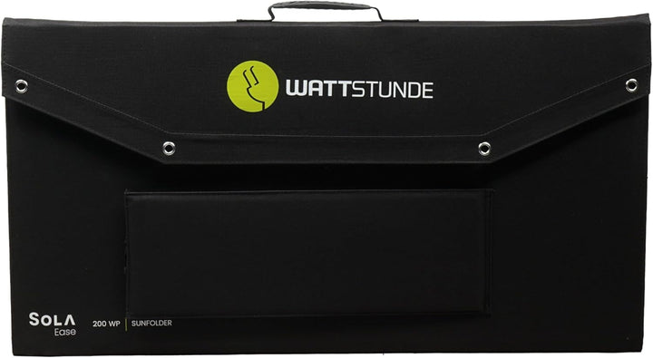 WATTSTUNDE Sunfolder Solartasche - Mobiles 12V Outdoor Solarpanel - faltbares Solarmodul (200 W), 20