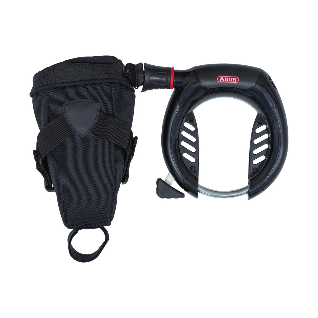 ABUS Rahmenschloss Pro Shield 5950 NR + Rahmenschlosskette Chain 6KS/85 + Schlosstasche ST5950 - Sch