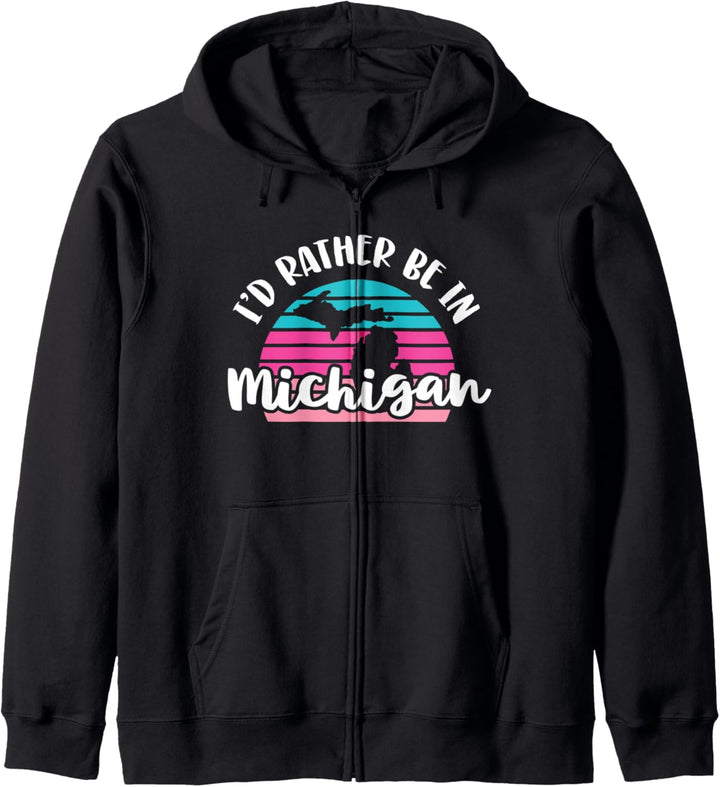 I'd Rather Be In Michigan Kapuzenjacke