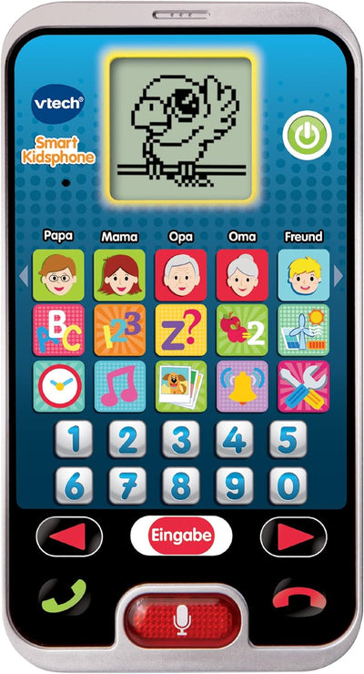 Vtech 80-139304 - Smart Kid's Phone & 80-523104 Peppas Lerntelefon Spielzeugtelefon, Mehrfarbig Bund