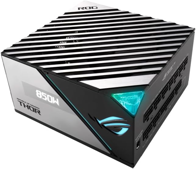 ASUS ROG Thor 850W Platinum II Netzteil (Aura Sync RGB Belechtung, OLED Display,135-mm-Axial-Tech-Lü