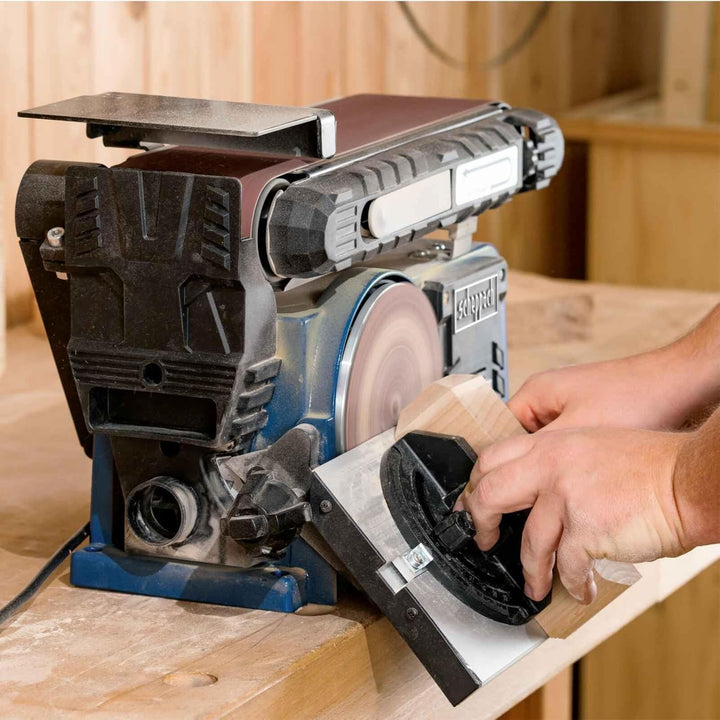 Scheppach Band-Tellerschleifer BTS900 mit Zubehör | Schleifmaschine mit 370W | 230V | 2850 min-1 | S