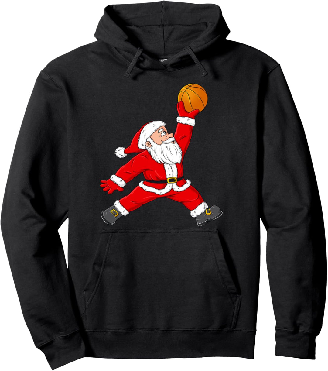 Weihnachtlicher Weihnachtsmann-Basketball-Schlafanzug für Jungen und Kinder Pullover Hoodie