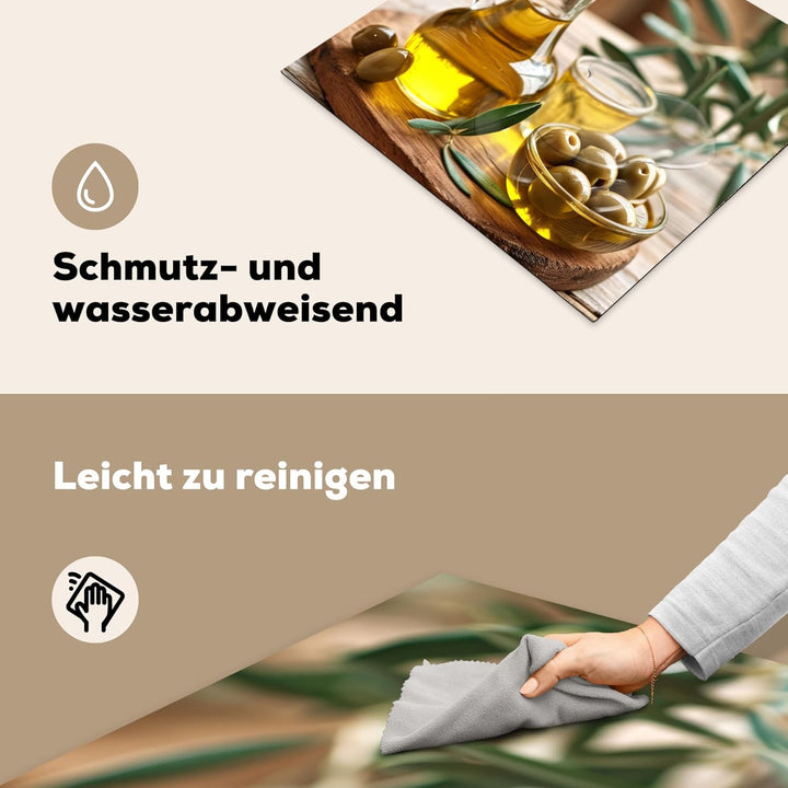 KitchenYeah© Herdabdeckplatte Einteilig Ceranfeld Abdeckplatte für Induktionsschutz Ceranfeldabdecku