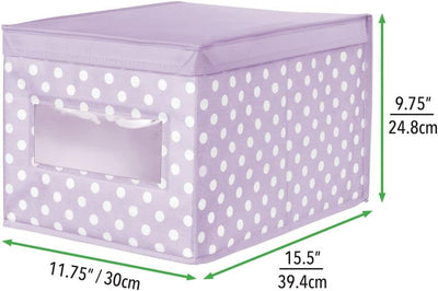 mDesign 6er-Set Aufbewahrungsbox aus Stoff – stapelbare Stoffbox zur Ablage von Kleidung oder Schuhe