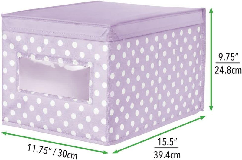 mDesign 6er-Set Aufbewahrungsbox aus Stoff – stapelbare Stoffbox zur Ablage von Kleidung oder Schuhe