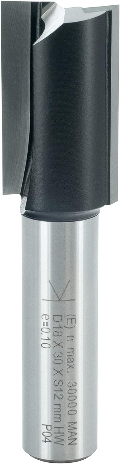 ENT 10554 Nutfräser HW, Schaft (S) 12 mm, Durchmesser (D) 18 mm, NL 30 mm, SL 40 mm, GL 70 mm D=18 /