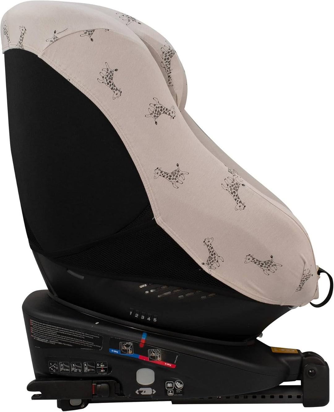 JYOKO Kids Bezug kompatibel mit Joie Spin 360, Nuna Rebl, aus Baumwolle (Giraffe), Bezug für Joie Sp