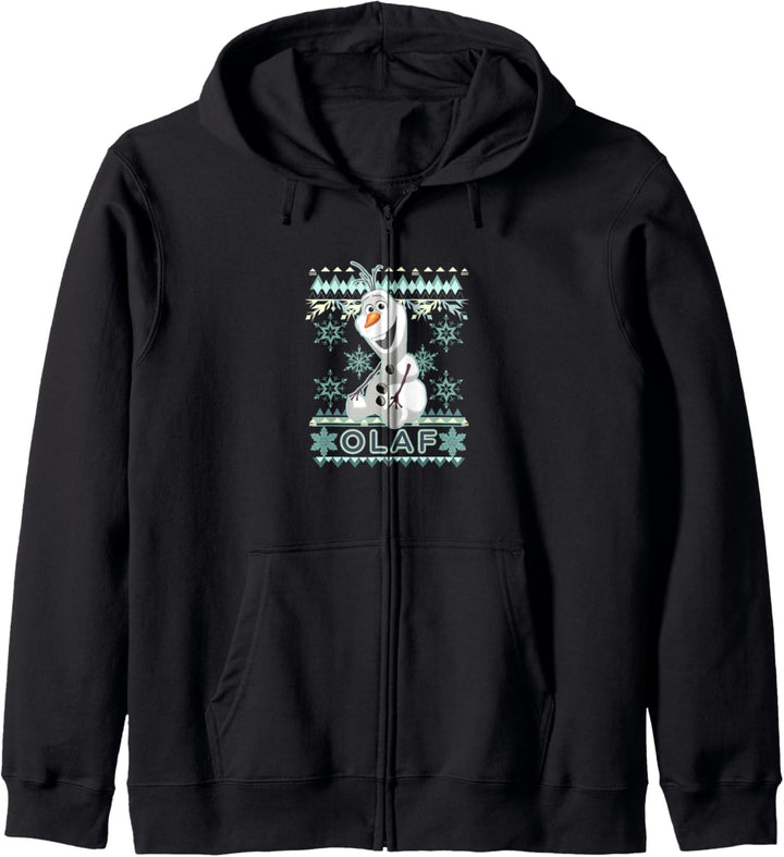 Disney Frozen Olaf Ugly Christmas Sweater Kapuzenjacke