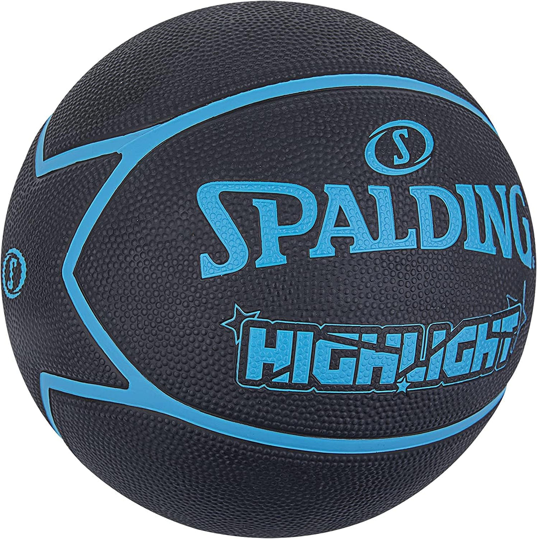 Spalding Highlight Ball 84356Z, Unisex basketballs, Black, 7 EU