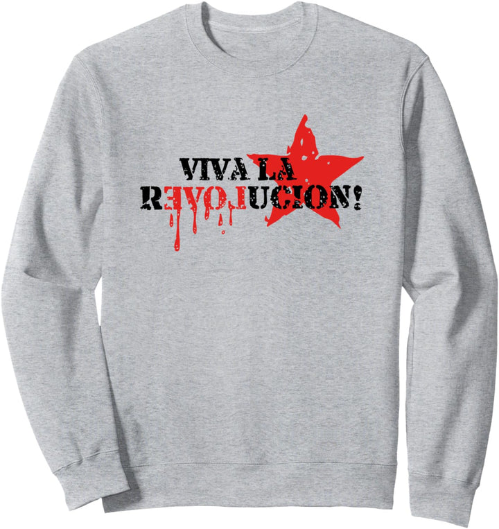 Viva la revolucion, Zitat, Spruch, Anarchie, Pirat, Punk Sweatshirt