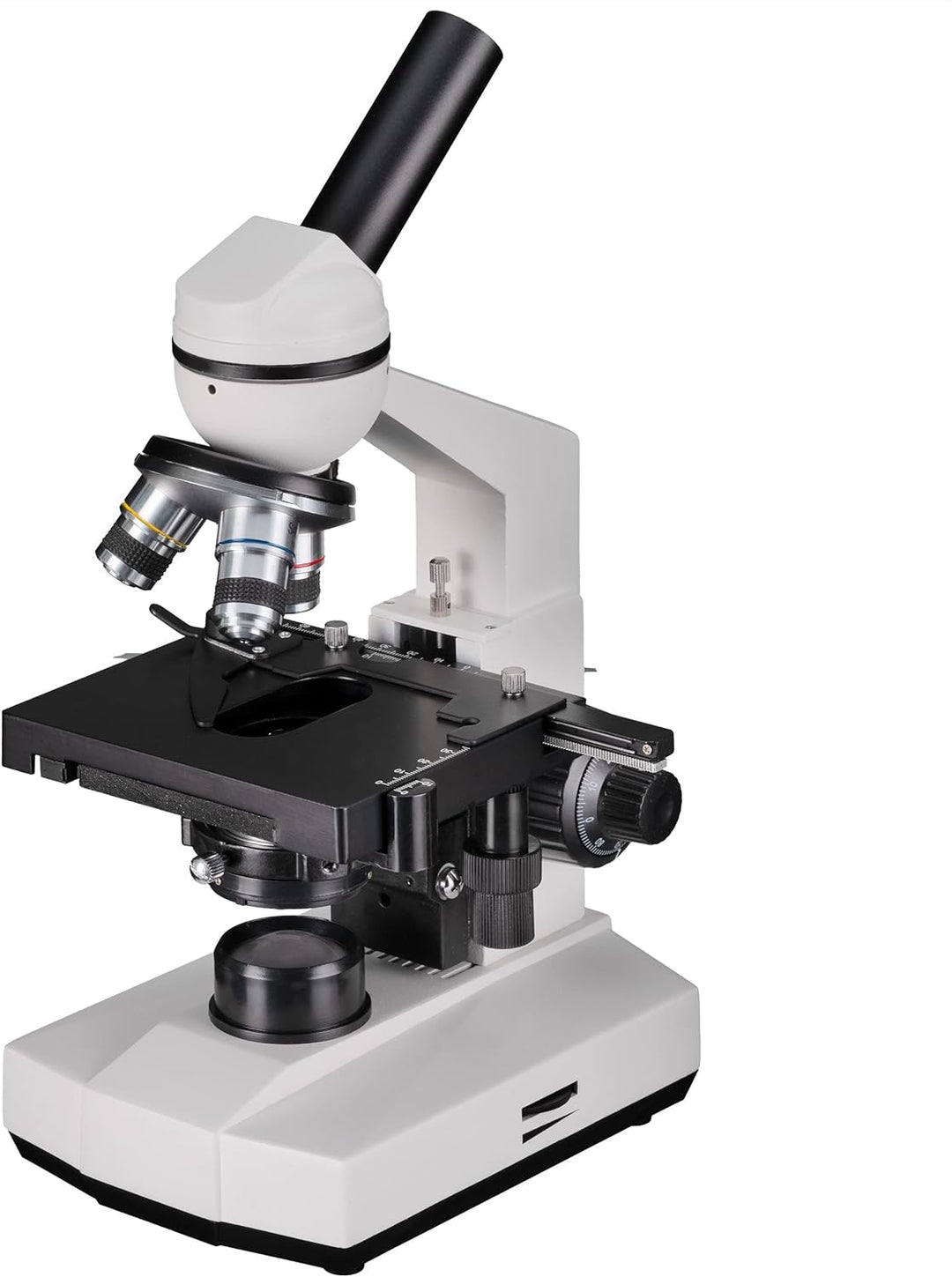 Bresser biologisches Durchlicht-Mikroskop, Erudit Basic Mono 40x-400x, Grob- und Feinfokussierung, s