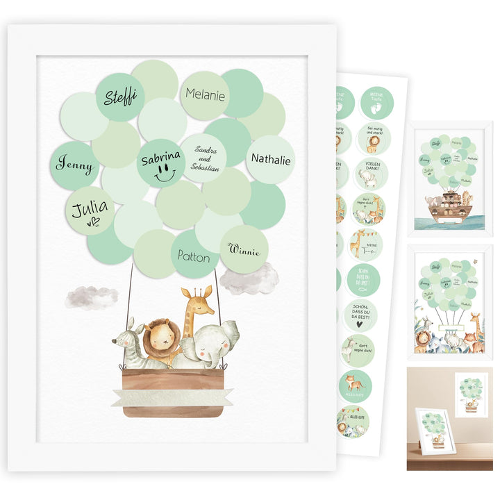 Gästebuch Taufe, Babyparty Gästebuch, Baby Shower Deko, Geschenk Mädchen, Baby Taufbuch Junge Mädche