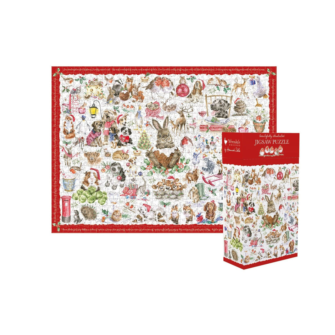 Wrendale Designs von Hannah Dale Wrendale Designs – 'The Country Set Christmas' Puzzle, The Country