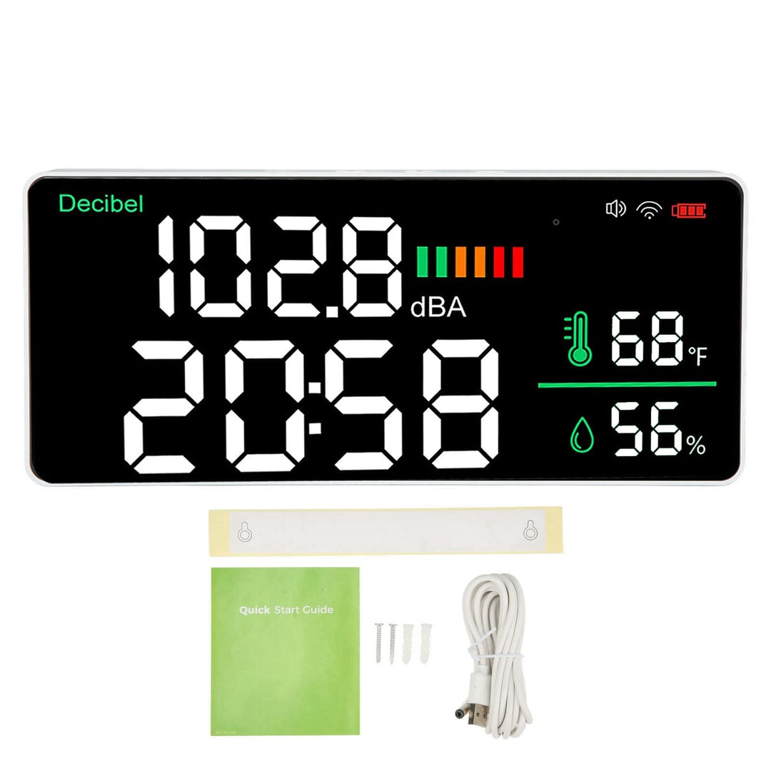 LED Decibel Messgerät 2, 4 G WiFi LED Decibel Messgerät -Schallpegelmessgerät mit 11 Zoll -Dezibel -