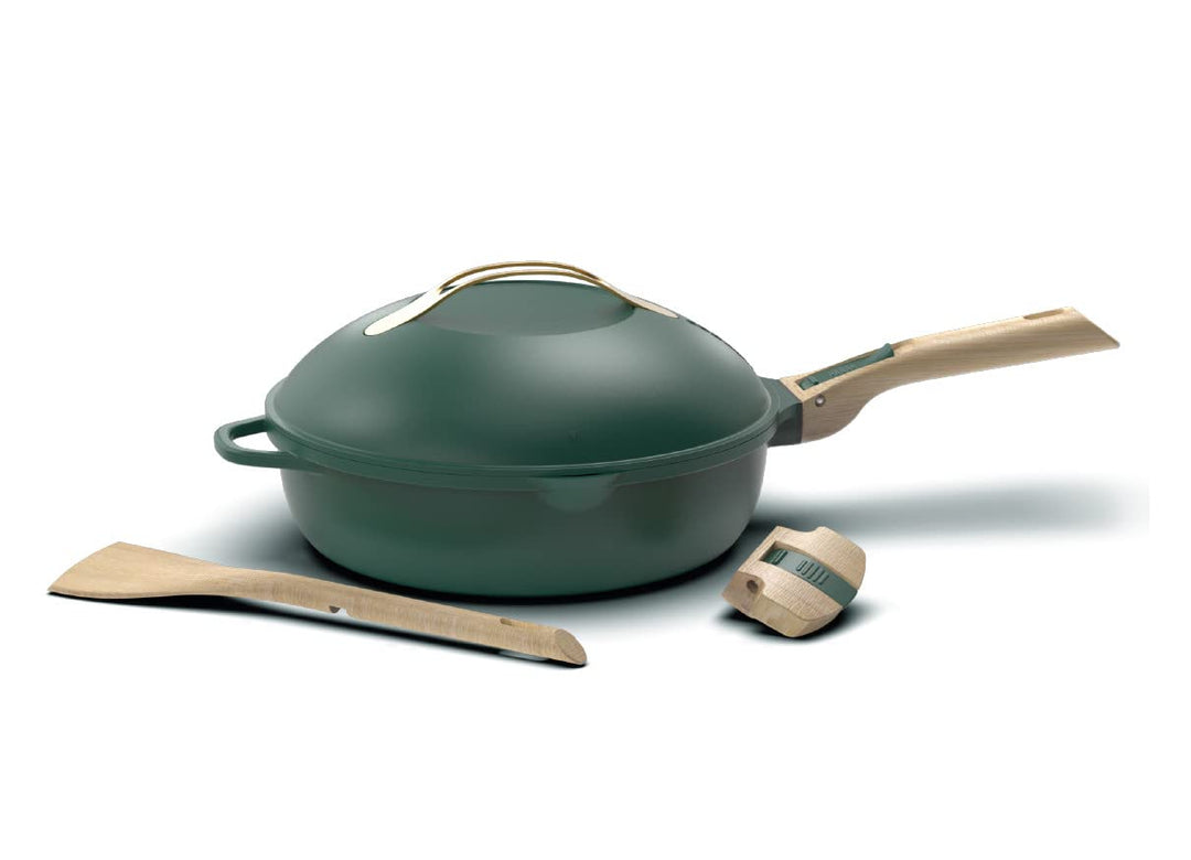COOKUT - Die fabelhafte 8-in-1-Pfanne - Ein Utensil ersetzt Pfanne, Topf, Schmorpfanne, Schmortopf -