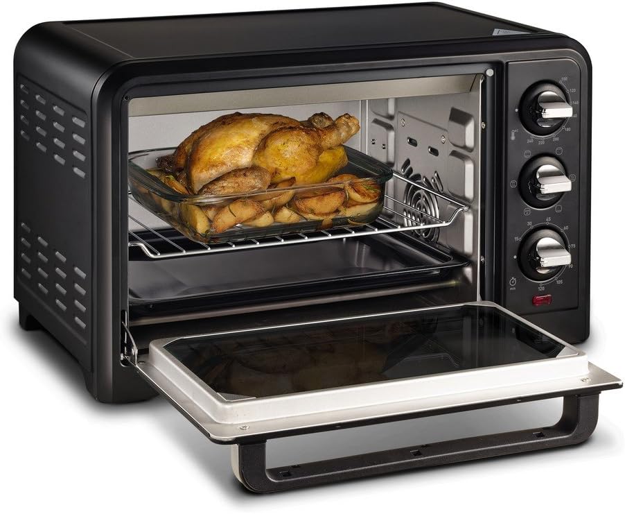 Moulinex Optimo OX444810, Edelstahl, 19 liters, Schwarz Horno 19, Horno 19 litros