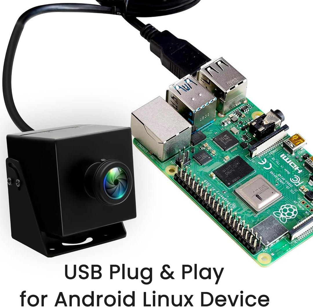 ELP 8K USB Kamera 48MP 6000P Ultra HD USB Webcam mit 200 Grad Weitwinkel Fischaugenobjektiv PC Compu