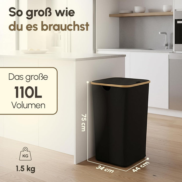 Gelber Sack Ständer 110L-Gelber Sack Mülleimer & Müllsackständer für gelbe Säcke - Premium Müllständ