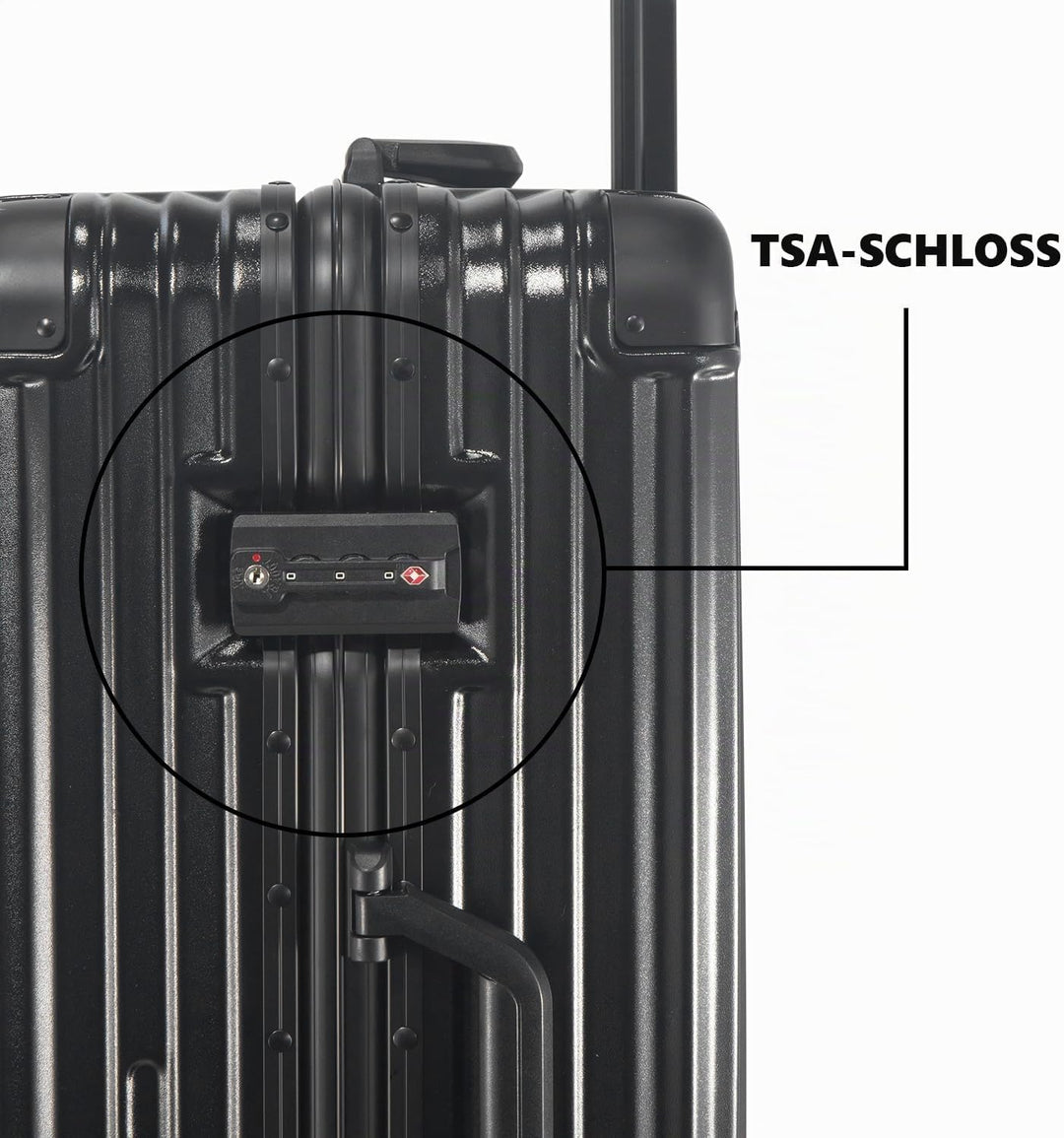 FusionShell mit Aluminiumrahmen Hartschalen-Kofferset 3-teilig, 57 68 77 cm (43L 65L 110L), Rahmenve