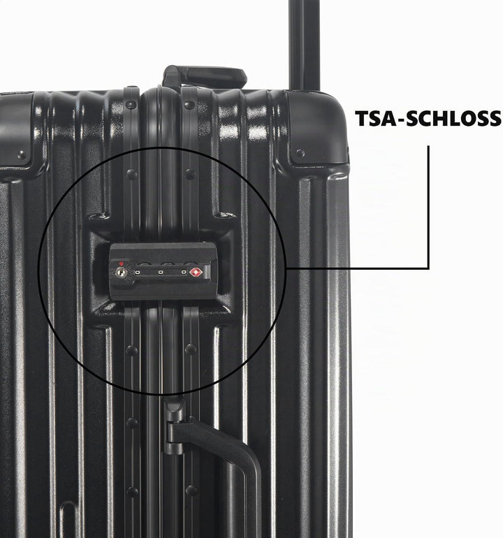 FusionShell mit Aluminiumrahmen Hartschalen-Kofferset 3-teilig, 57 68 77 cm (43L 65L 110L), Rahmenve