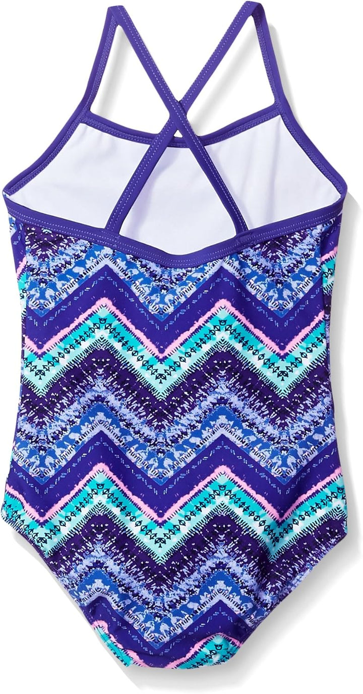 Kanu Surf Mädchen Kirsten Badeanzug Chevron Beach Sport Banded Einteiler Badeanzug 3 Jahre Kirsten Z
