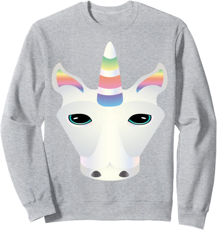 Regenbogen-Einhorn-Karikatur Sweatshirt