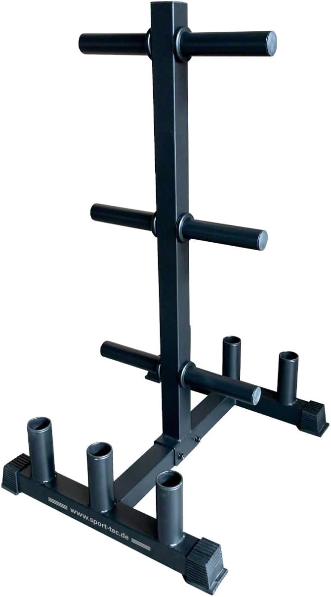 Sport-Tec Bumper Plate Rack für Olympia Scheiben + Stangen LxBxH 73,5x62,5x118,5 cm