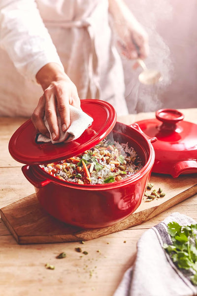Emile Henry - Reistopf 2,5 L - Crand Cru 2.5 qt Burgunder, 2.5 qt Burgunder
