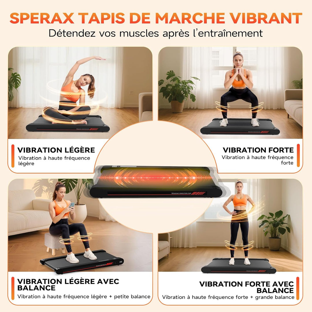 3 in 1 Walking Vibration Pad für Laufband für Zuhause mit Bluetooth 0.3-6km/h den Heim, und Walking