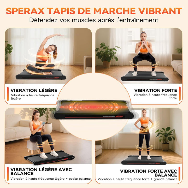 3 in 1 Walking Vibration Pad für Laufband für Zuhause mit Bluetooth 0.3-6km/h den Heim, und Walking