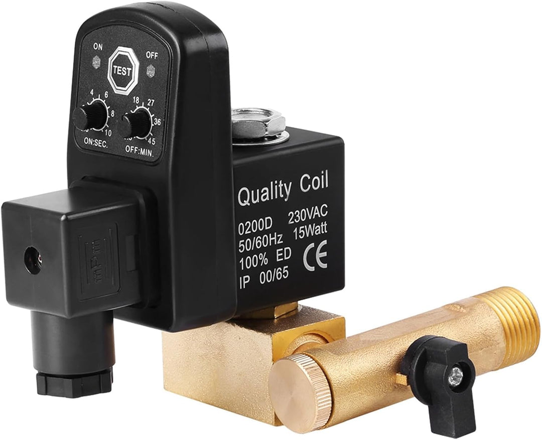 Automatisches elektronisches zeitgesteuertes Ablassventil G1/2 DN15, hochwertiges getrenntes Ablassv