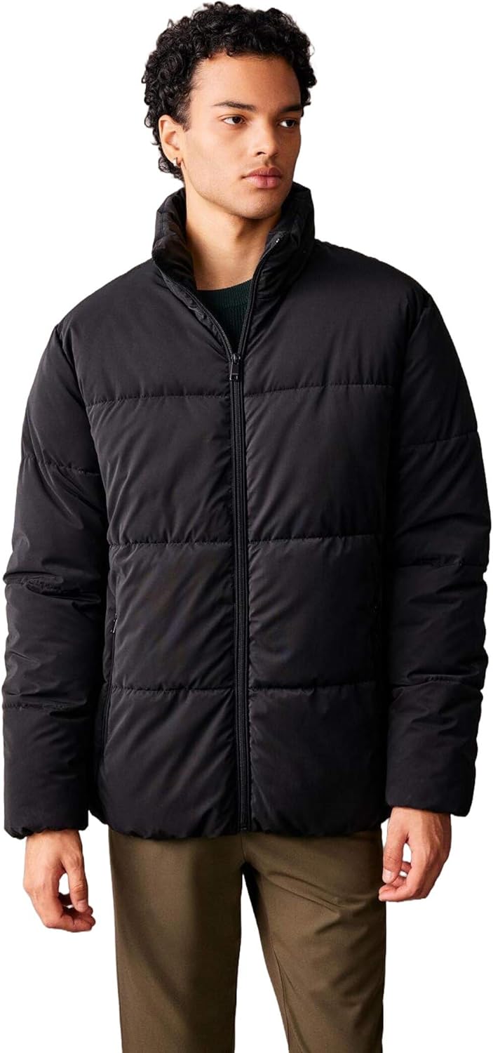 DeFacto Herren Jacket XXL Schwarz, XXL Schwarz