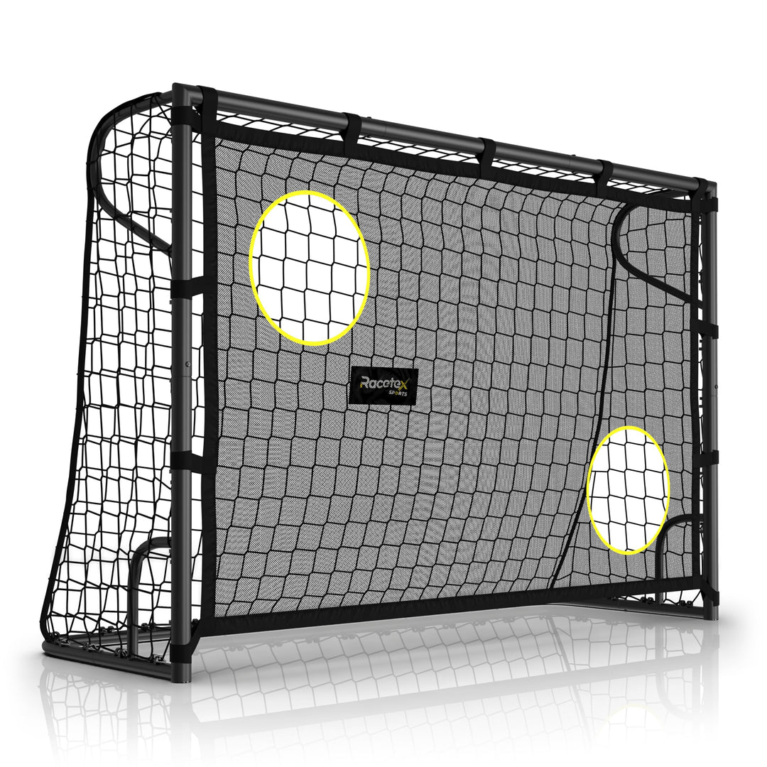 Fussballtore für Garten Kinder [MIT TORWAND] – Robustes Fussballtor Kinder und Erwachsene mit Stahlr