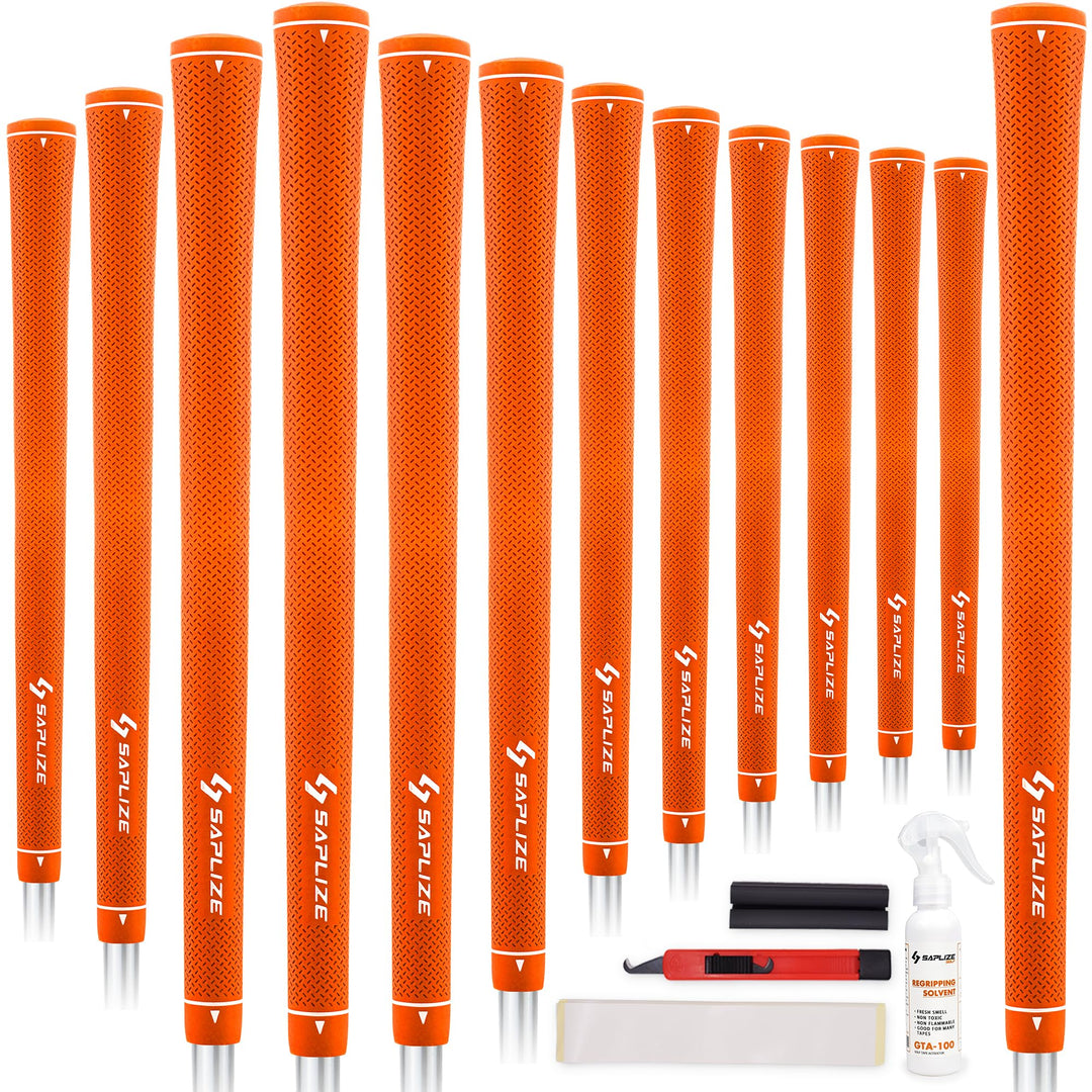SAPLIZE Golfgriffe, 13er-Set mit komplettem Regripping-Kit, Standard/Midsize, Golfschlägergriffe aus