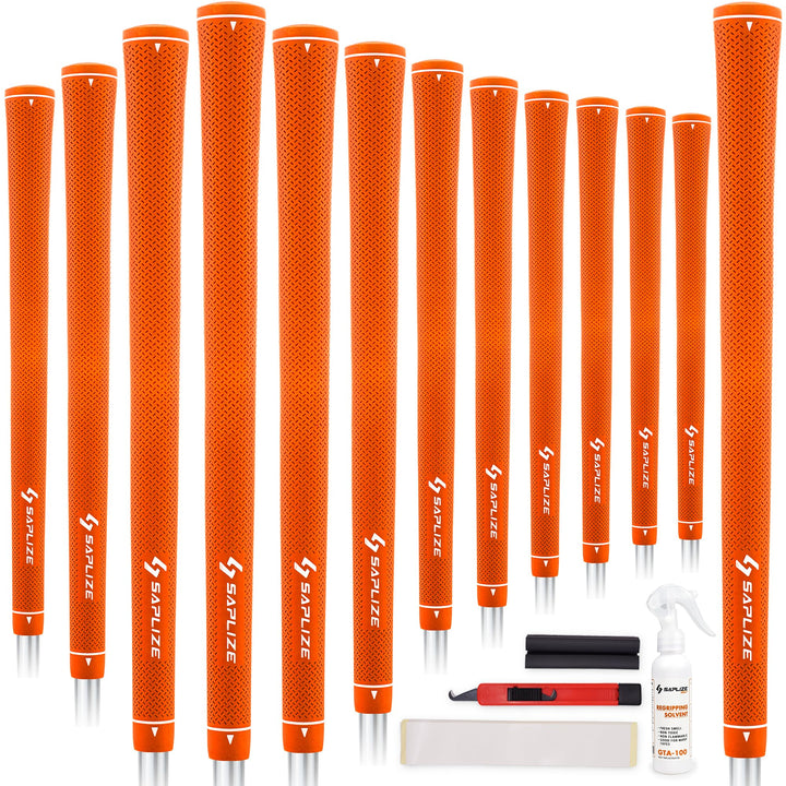 SAPLIZE Golfgriffe, 13er-Set mit komplettem Regripping-Kit, Standard/Midsize, Golfschlägergriffe aus