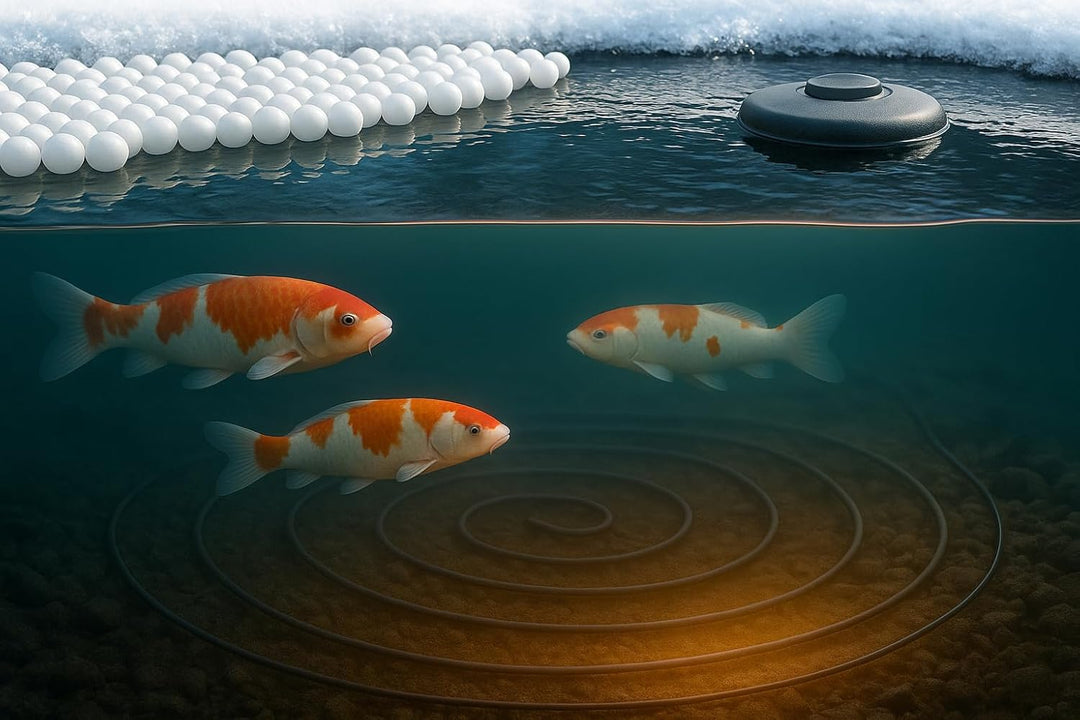 Digitale Profi Teichheizung IKH Koi- Teichheizkabel 2100Watt | für 58.000-70.000 Liter Volumen