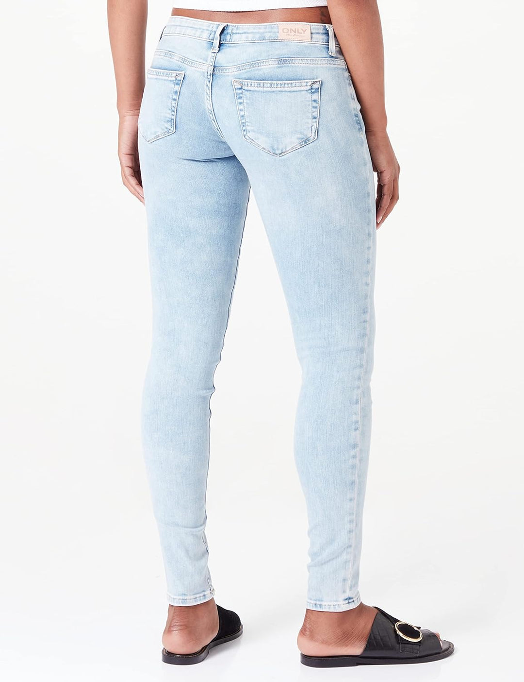 ONLY Damen Onlcoral Life Sl Sk Dnm Cro468 Jeans, Blue Denim, 33 EU