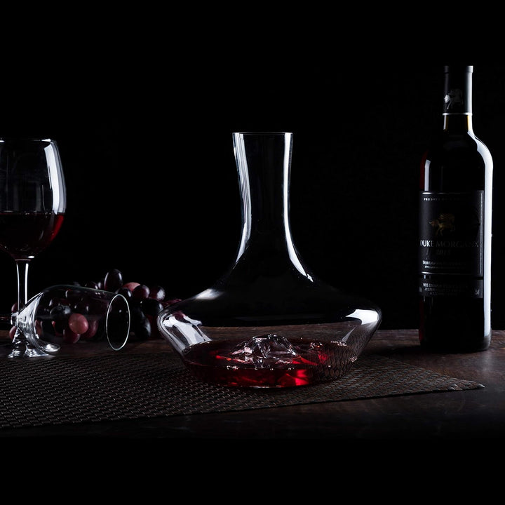 Eisberg Weinkaraffe Set, Weinbelüfter karaffe mit Belüftungsfilter, Trockenständer und Reinigungsper