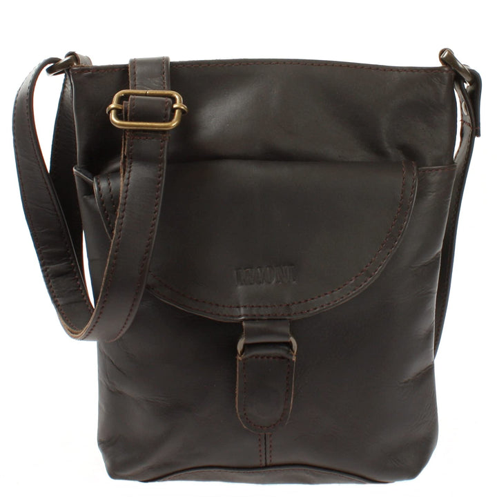 LECONI Umhängetasche Schultertasche Damen Damentasche Frauen Handtasche Ledertasche Used-Look Leder