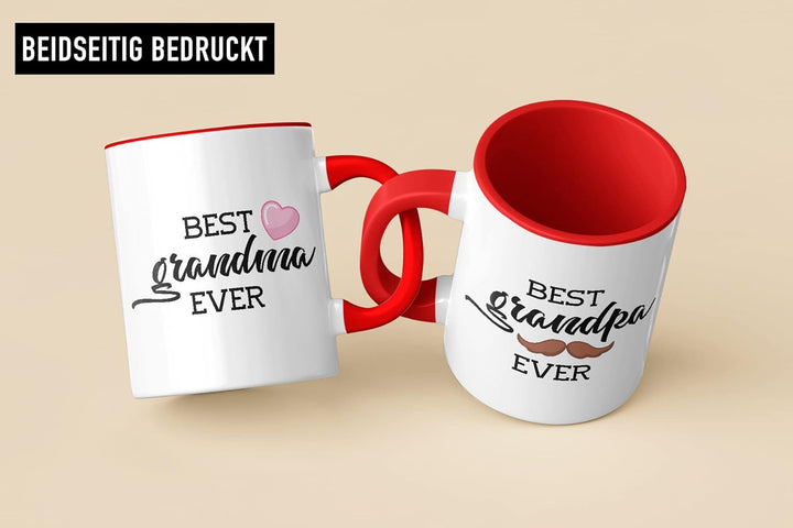 Trendation - Beste Oma und Opa Geschenk Set Tassen Weihnachten Geschenke für Grosseltern Geburtstag